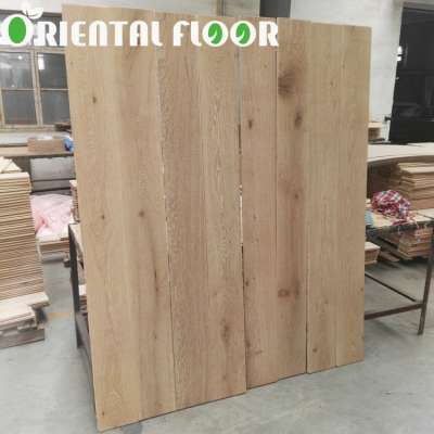 Discount price smoked and white washed luxury european oak parket